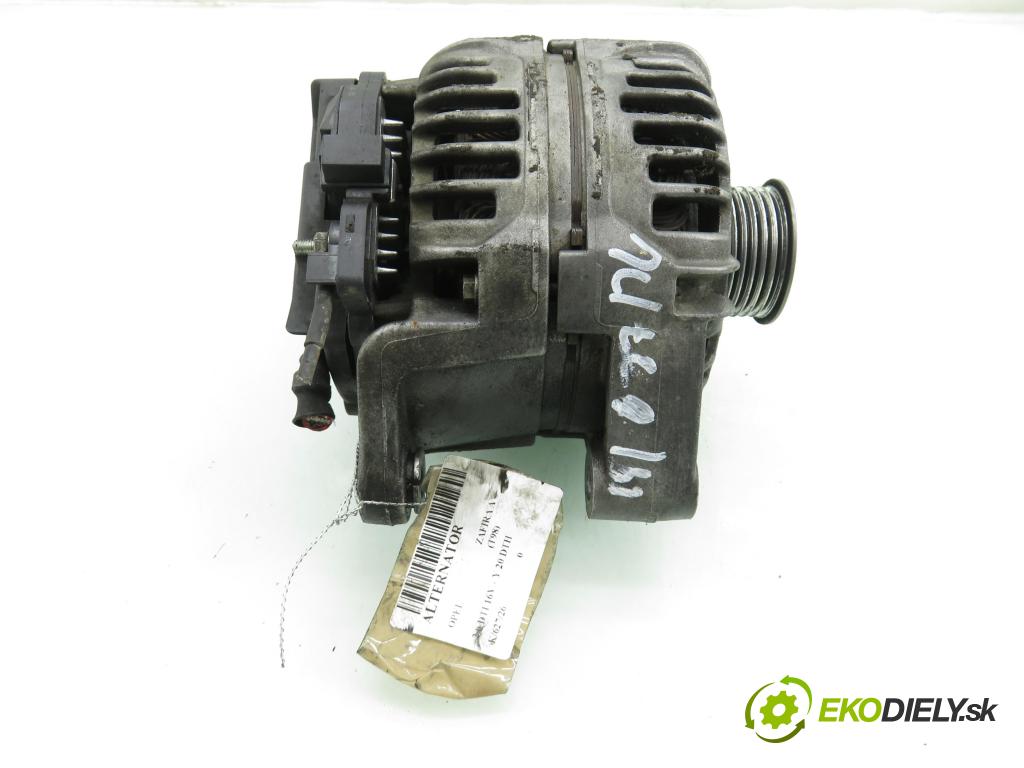OPEL ZAFIRA A Nadwozie Wielkopojemne (MPV) (T98)  MINIVAN 2001 74,00 2.0 DTI 16V 101 - Y 20 DTH 1995,00 Alternátor 0124415005 ; 90561168 (Alternátor)