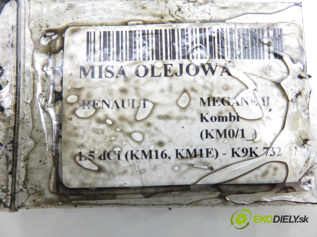 RENAULT MEGANE II Kombi (KM0/1_) KOMBI 2006 78,00 1.5 dCi 106 - K9K 732 1461,00 vana olejová 8200318813 (Olejová vana)