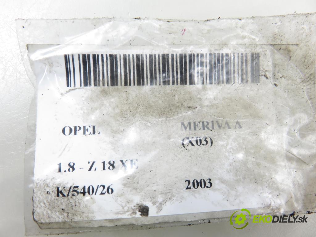 OPEL MERIVA A nadwozie wielkoprzestrzenne (MPV) (X03) MINIVAN 2003 92,00 1.8 - Z 18 XE 1796,00 snímač oleje 24445752 ; 395061132