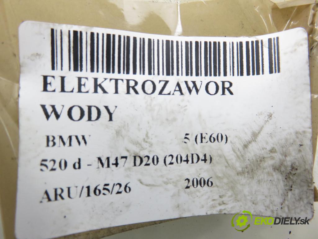 BMW 5 (E60) SEDAN 2006 120,00 520 d - M47 D20 (204D4) 1995,00 ELEKTROVENTIL: vody 6920226