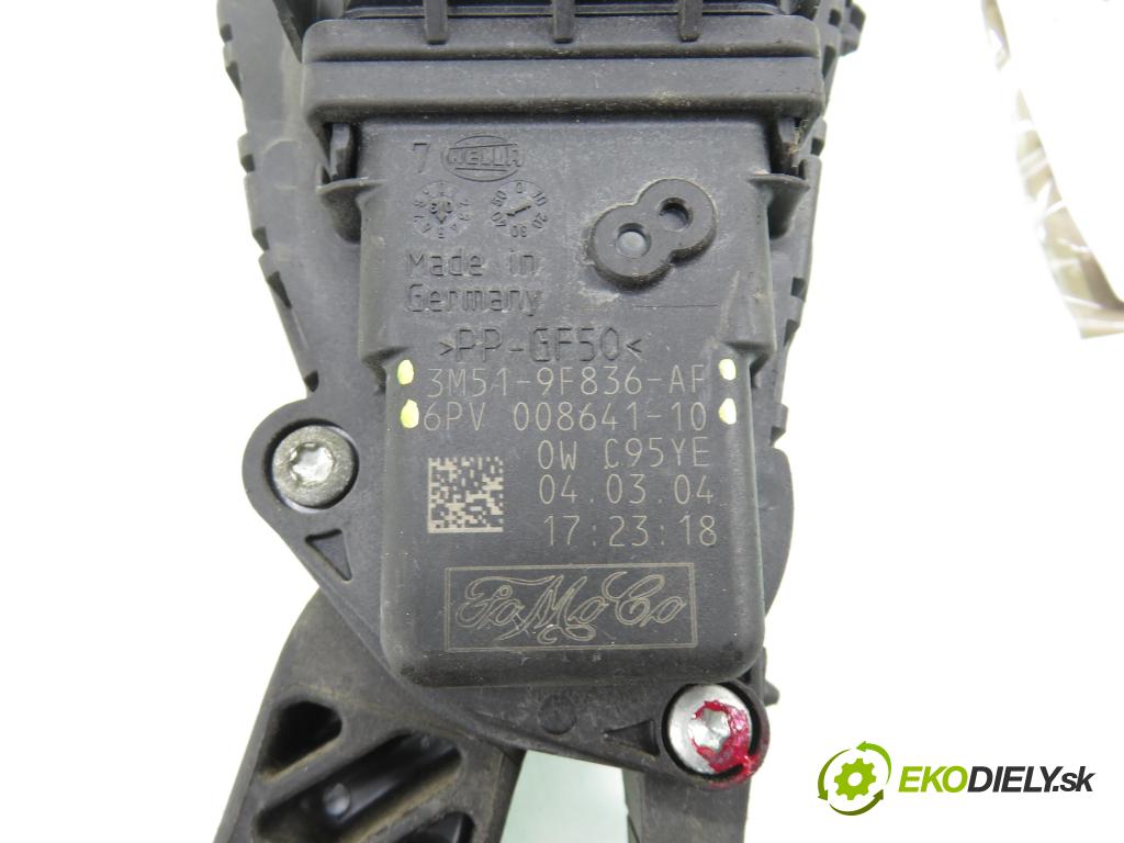 FORD FOCUS C-MAX (DM2) MINIVAN 2004 100,00 2.0 TDCi - G6DA 1997,00 Potenciometer plynu 3M519F836AF ; 6PV00864110 (Potenciometer plynového pedálu)
