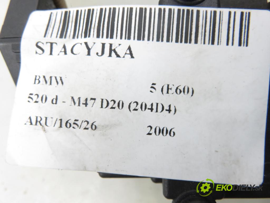 BMW 5 (E60) SEDAN 2006 120,00 520 d - M47 D20 (204D4) 1995,00 spinačka 6954722 (Spínacia skrinka)