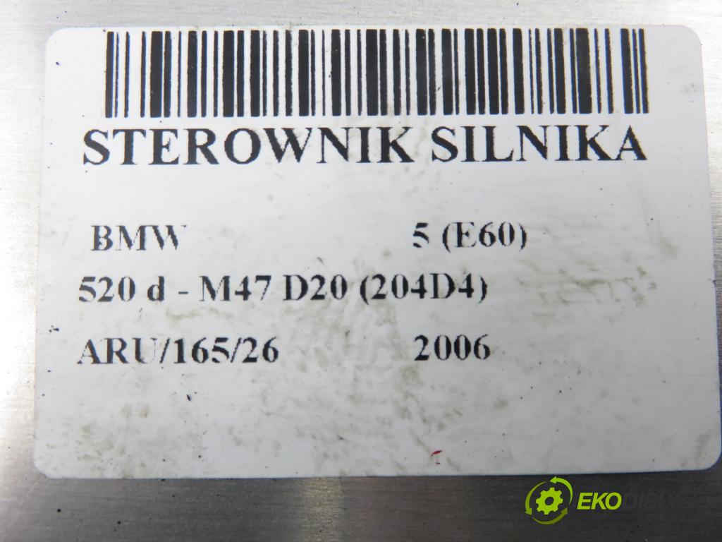 BMW 5 (E60) SEDAN 2006 120,00 520 d - M47 D20 (204D4) 1995,00 řídící jednotka motora 0281013501 ; 7803373