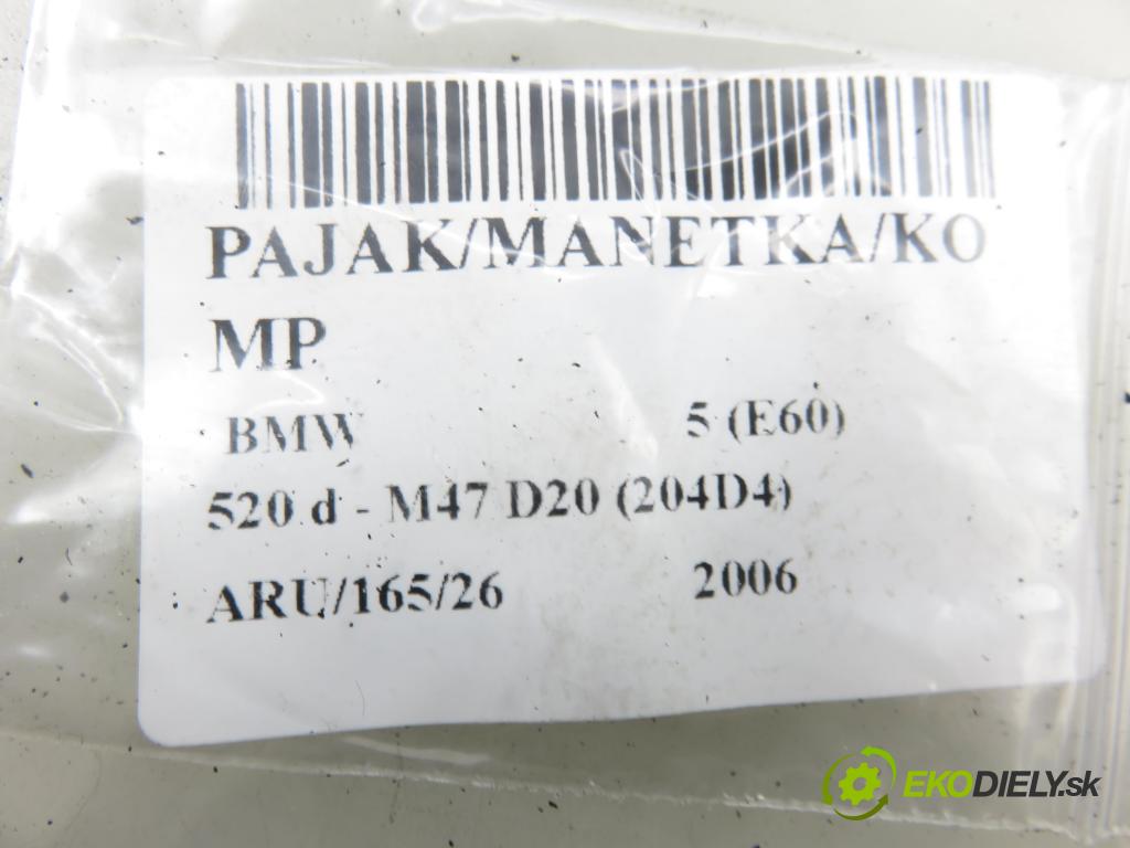 BMW 5 (E60) SEDAN 2006 120,00 520 d - M47 D20 (204D4) 1995,00 páčka/prepínač 9115165 ; 6976394