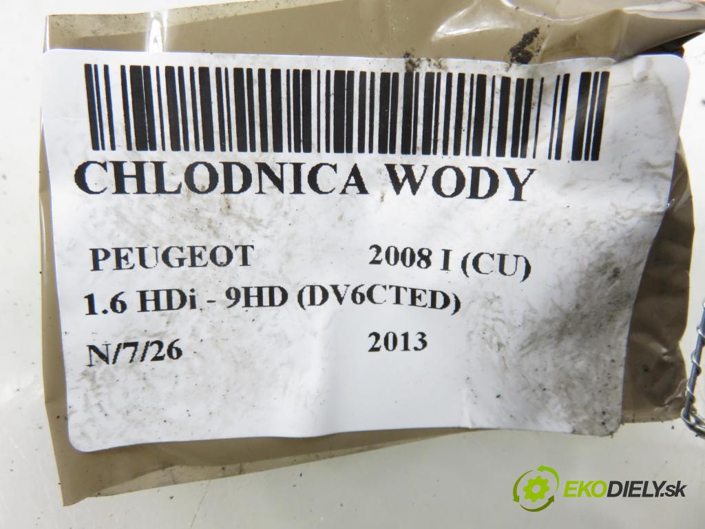 PEUGEOT 2008 I (CU_) KOMBI 2013 84,00 1.6 HDi - 9HD (DV6CTED) 1560,00 chladič vody 9685852680