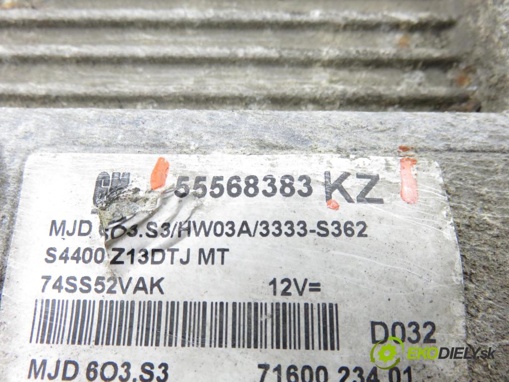 OPEL CORSA D (S07) HB 2010 55,00 1.3 CDTI - Z 13 DTJ 1248,00 řídící jednotka motora 55568383KZ