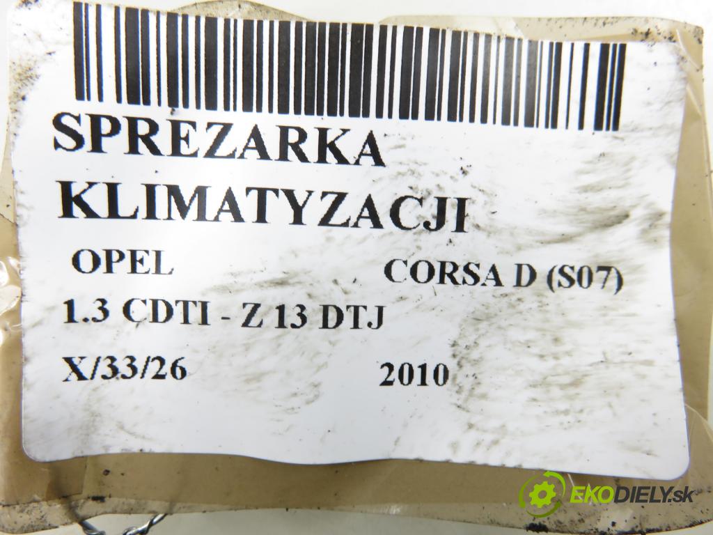 OPEL CORSA D (S07) HB 2010 55,00 1.3 CDTI - Z 13 DTJ 1248,00 KOMPRESOR: klimatizace 55703721 (Kompresor klimatizace)