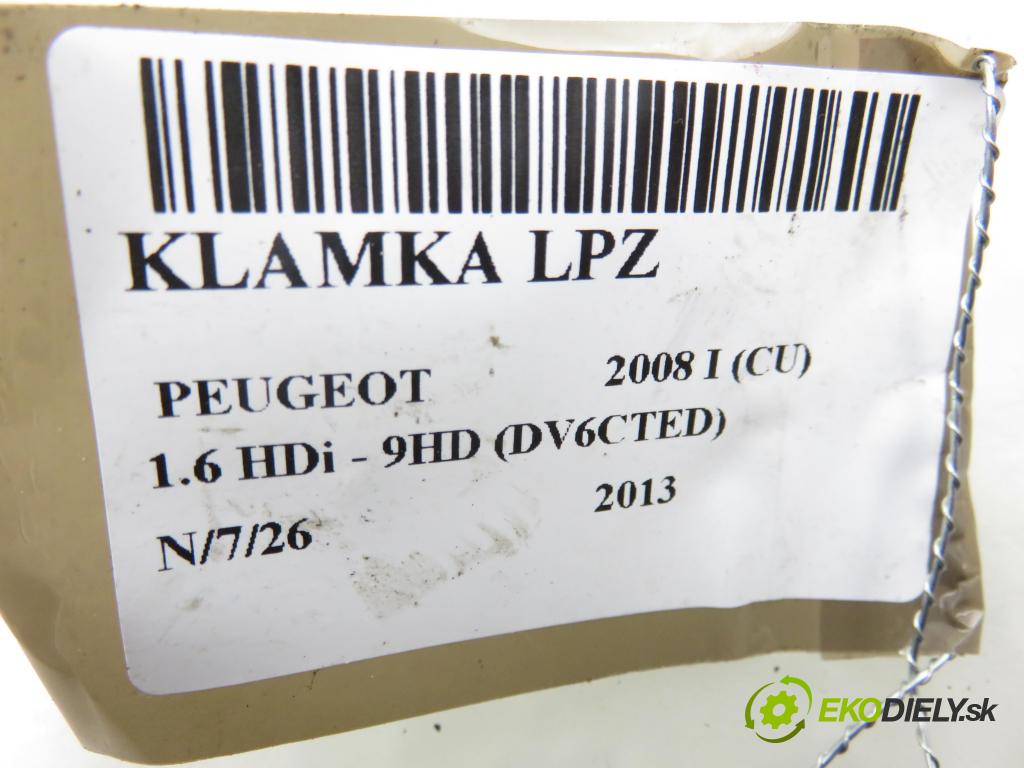 PEUGEOT 2008 I (CU_) KOMBI 2013 84,00 1.6 HDi - 9HD (DV6CTED) 1560,00 klika LPZ