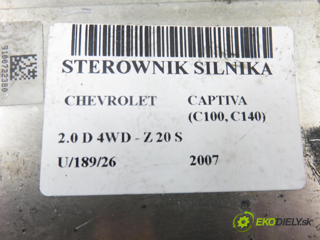 CHEVROLET CAPTIVA (C100, C140) SUV 2007 110,00 2.0 D 4WD 1991,00 Riadiaca jednotka Motor 0281014296 ; 96858577