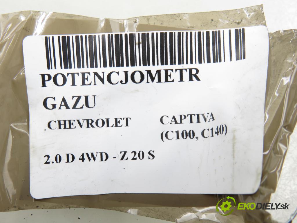 CHEVROLET CAPTIVA (C100, C140) SUV 2007 110,00 2.0 D 4WD 1991,00 Potenciometer plynu 96625893 (Potenciometer plynového pedálu)