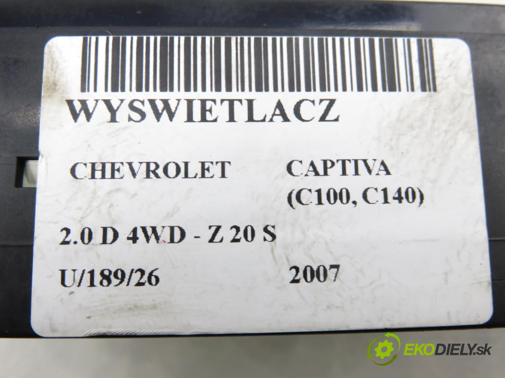 CHEVROLET CAPTIVA (C100, C140) SUV 2007 110,00 2.0 D 4WD 1991,00 ZOBRAZIT: 96850911