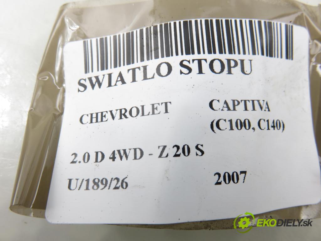 CHEVROLET CAPTIVA (C100, C140) SUV 2007 110,00 2.0 D 4WD 1991,00 SVĚTLO bŕzd 96626968