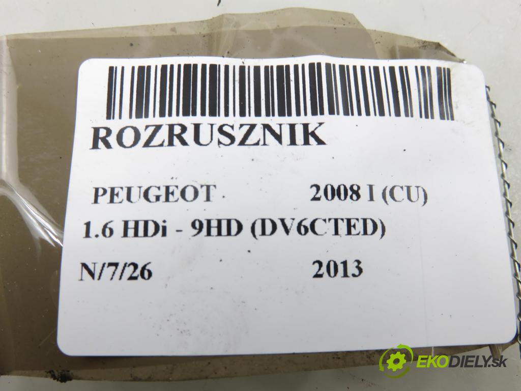 PEUGEOT 2008 I (CU_) KOMBI 2013 84,00 1.6 HDi - 9HD (DV6CTED) 1560,00 startér 9662854180 ; TS22E26 (Startér)