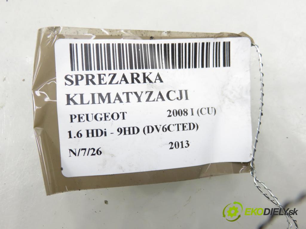 PEUGEOT 2008 I (CU_) KOMBI 2013 84,00 1.6 HDi - 9HD (DV6CTED) 1560,00 KOMPRESOR: klimatizace 9678656080 (Kompresor klimatizace)