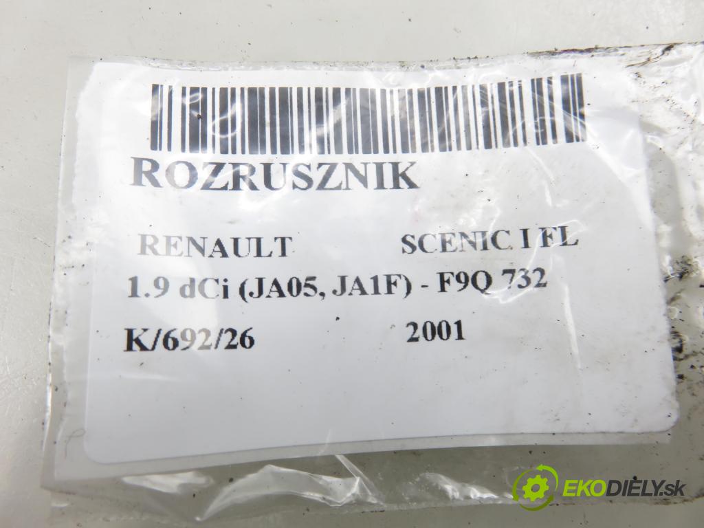 RENAULT SCENIC I (JA0/1_) MINIVAN 2001 75,00 1.9 dCi 102 - F9Q 732 1870,00 startér 7700116282 ; M001T85781 (Startér)
