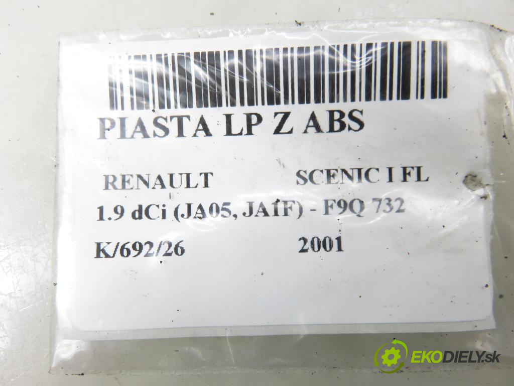 RENAULT SCENIC I (JA0/1_) MINIVAN 2001 75,00 1.9 dCi 102 - F9Q 732 1870,00 náboj LP ABS