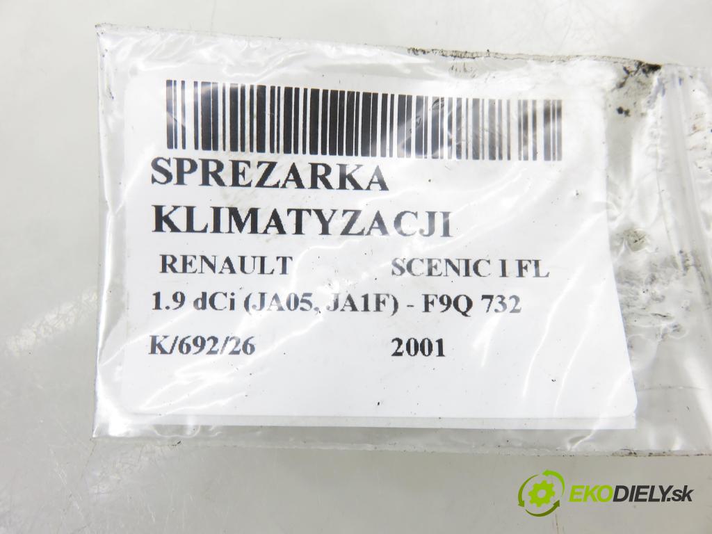 RENAULT SCENIC I (JA0/1_) MINIVAN 2001 75,00 1.9 dCi 102 - F9Q 732 1870,00 KOMPRESOR: klimatizace 1135309 (Kompresor klimatizace)