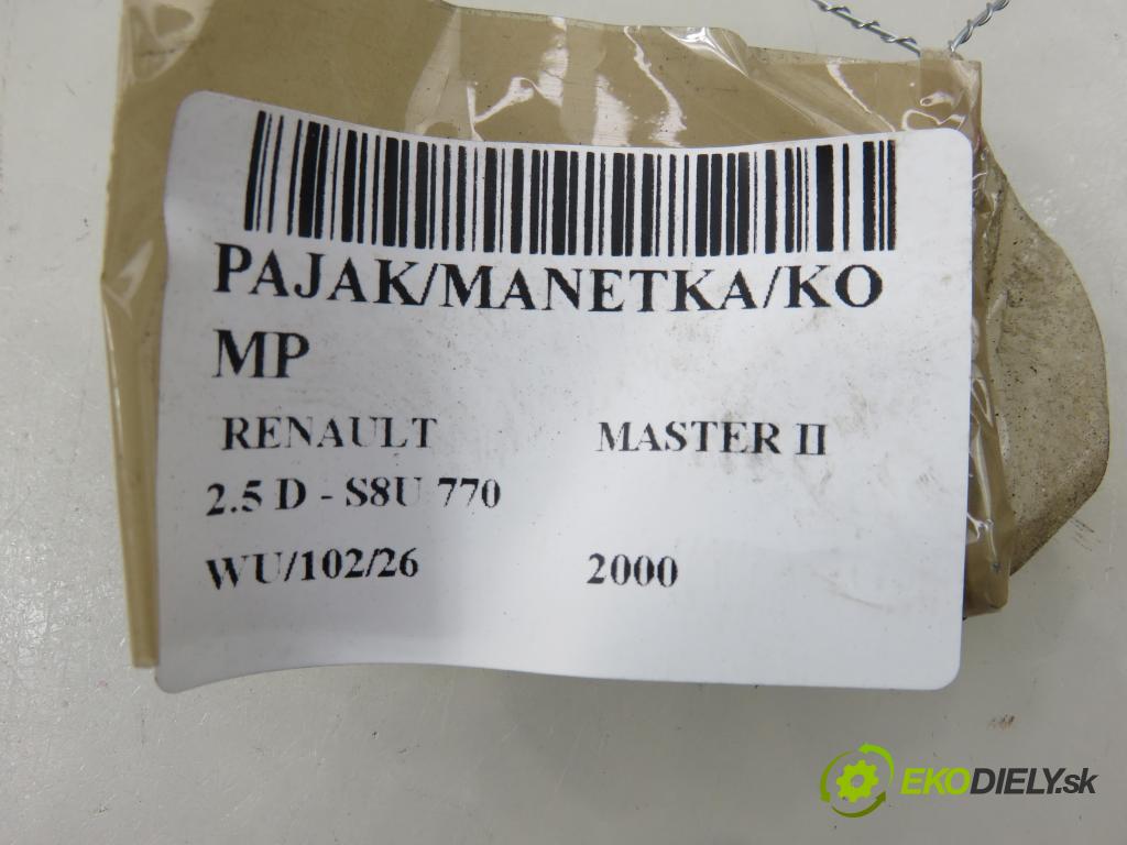 RENAULT MASTER II Platforma / podwozie (ED/HD/UD) KABINA/PLATFORMA 2000 59,00 2.5 D - S8U 770 2499,00 páčka/prepínač V7700354626 ; 54034997A