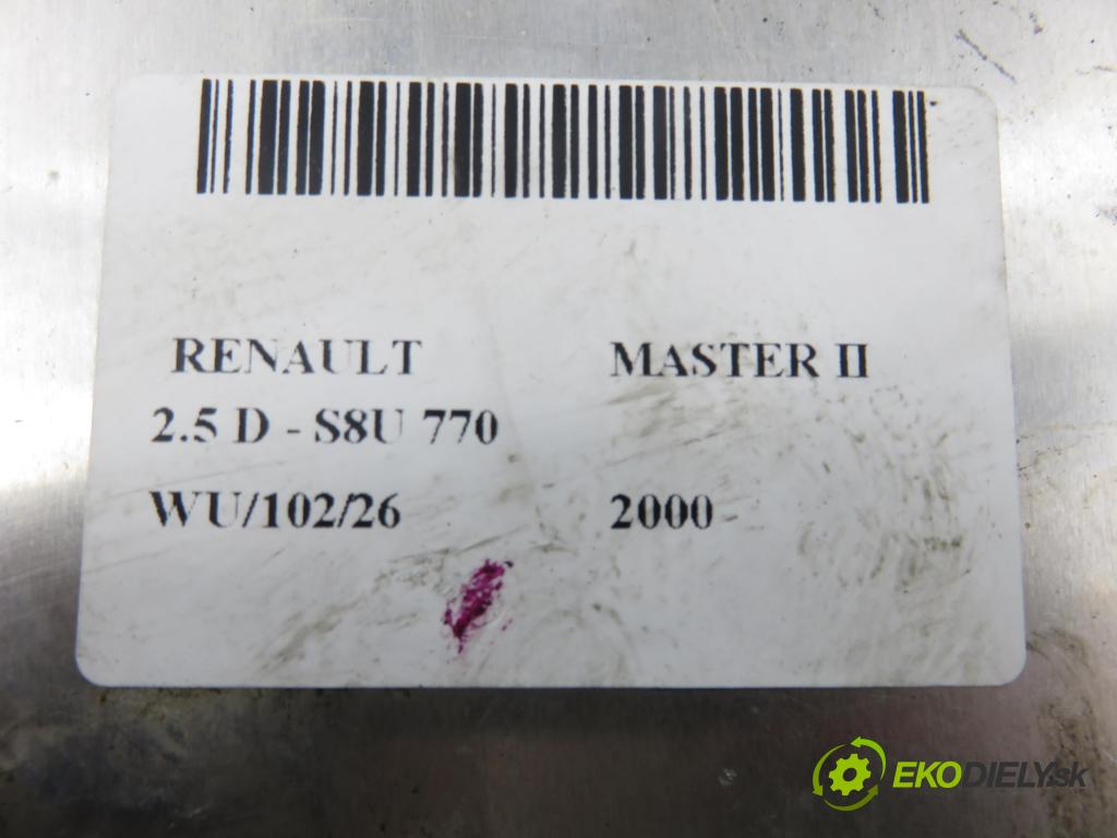 RENAULT MASTER II Platforma / podwozie (ED/HD/UD) KABINA/PLATFORMA 2000 59,00 2.5 D - S8U 770 2499,00 řídící jednotka motora 7700311655