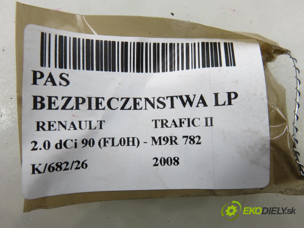 RENAULT TRAFIC II Skrzynia (FL) FURGON 2008 0,00 2.0 dCi 90 (FL0H) - M9R 782 1995,00 Držiak bezpečnostný LP 300744A ; 52210