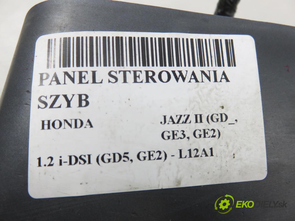 HONDA JAZZ II (GD_, GE3, GE2) HB 2004 57,00 1.2 i-DSI (GD5, GE2) - L12A1 1243,00 Panel ovládania okien 35750SAAG02M1