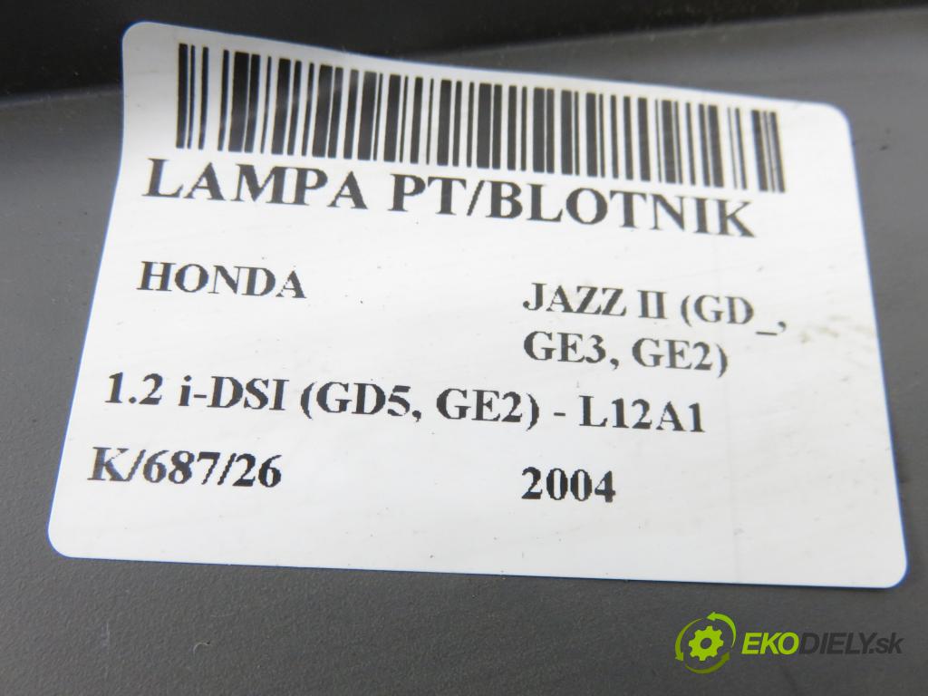 HONDA JAZZ II (GD_, GE3, GE2) HB 2004 57,00 1.2 i-DSI (GD5, GE2) - L12A1 1243,00 Svetlo pravé zadné