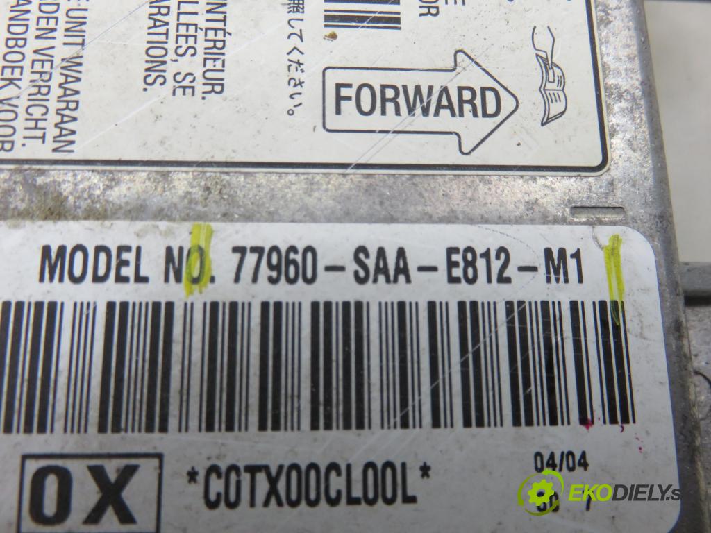 HONDA JAZZ II (GD_, GE3, GE2) HB 2004 57,00 1.2 i-DSI (GD5, GE2) - L12A1 1243,00 MODUL air BAG 77960SAAE812M1 ; 5WK43461