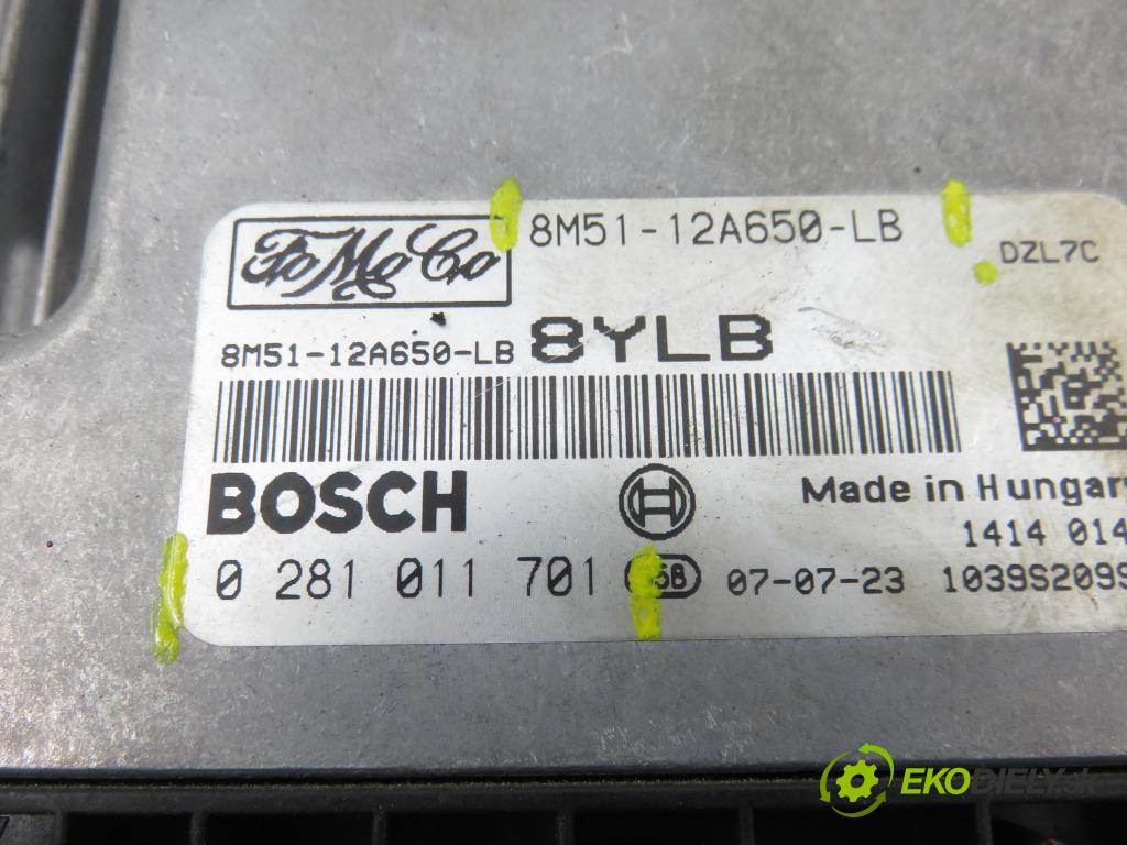 FORD FOCUS II Turnier (DA_, FFS, DS) KOMBI 2005 66,00 1.6 TDCI 90 1560,00 Riadiaca jednotka Motor 8M5112A650LB ; 0281011701