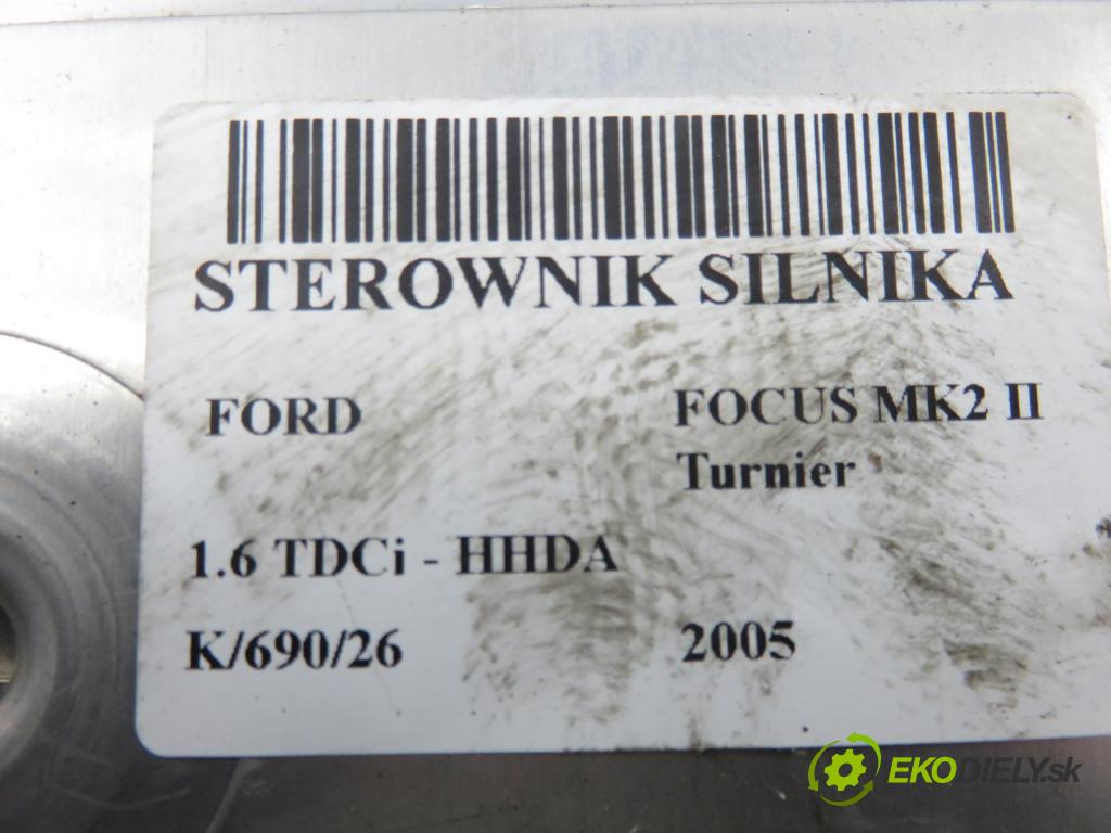 FORD FOCUS II Turnier (DA_, FFS, DS) KOMBI 2005 66,00 1.6 TDCI 90 1560,00 Riadiaca jednotka Motor 8M5112A650LB ; 0281011701