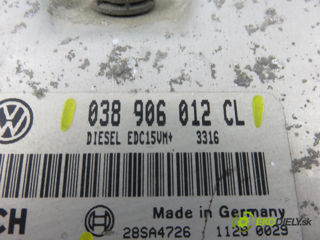 SKODA OCTAVIA I Combi (1U5) KOMBI 2001 81,00 1.9 TDI 110 - ASV 1896,00 Riadiaca jednotka Motor 038906012CL ; 0281010380