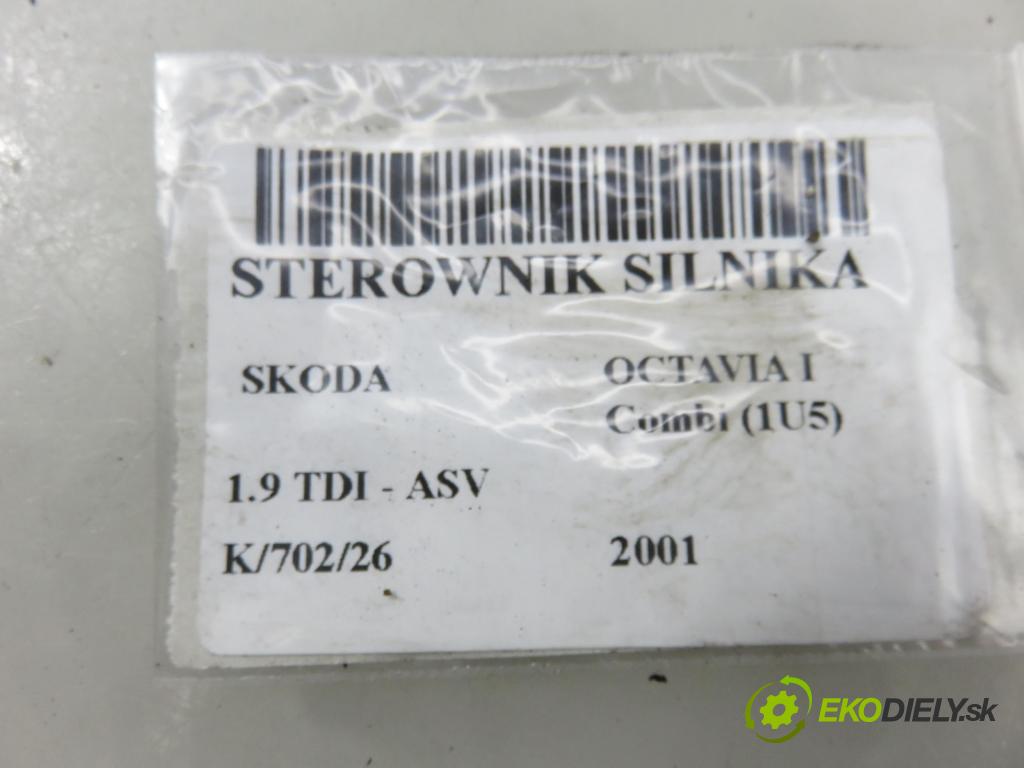 SKODA OCTAVIA I Combi (1U5) KOMBI 2001 81,00 1.9 TDI 110 - ASV 1896,00 Riadiaca jednotka Motor 038906012CL ; 0281010380