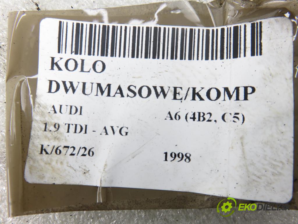 AUDI A6 (4B2, C5) SEDAN 1998 81,00 1.9 TDI 110 - AVG 1896,00 řemenice DUAL MASS / COMP 123042810 ; 323064510 ; 415007510