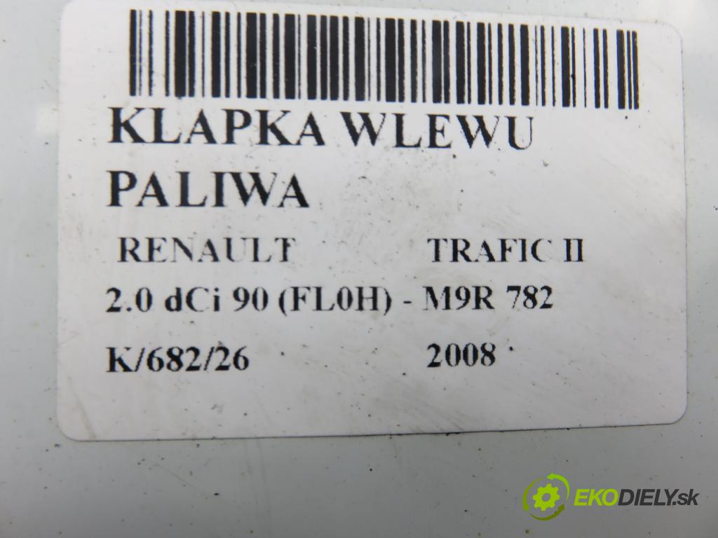 RENAULT TRAFIC II Skrzynia (FL) FURGON 2008 0,00 2.0 dCi 90 (FL0H) - M9R 782 1995,00 dvířka nádrže paliva  (Klika dveří ostatní)
