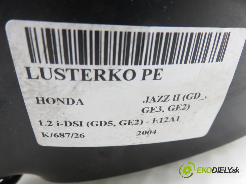 HONDA JAZZ II (GD_, GE3, GE2) HB 2004 57,00 1.2 i-DSI (GD5, GE2) - L12A1 1243,00 zpětné zrcátko