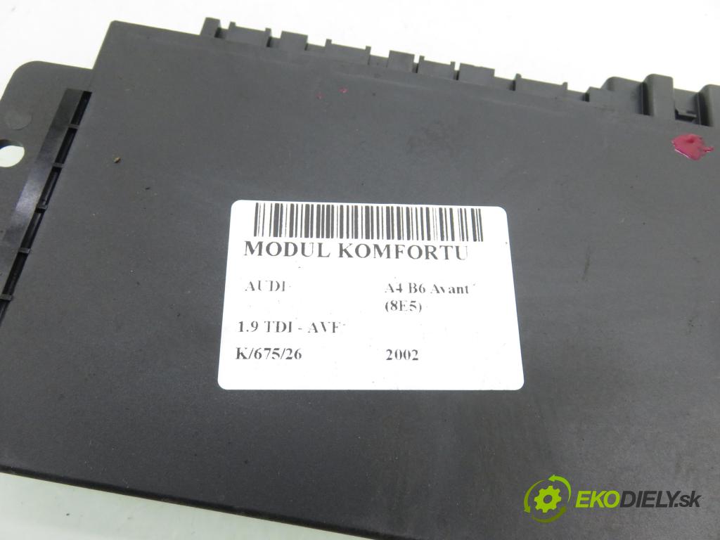 AUDI A4 Avant (8E5, B6) KOMBI 2002 96,00 1.9 TDI PD 130 - AVF 1896,00 MODUL komfortu 8E0959433AH ; 00007250B7