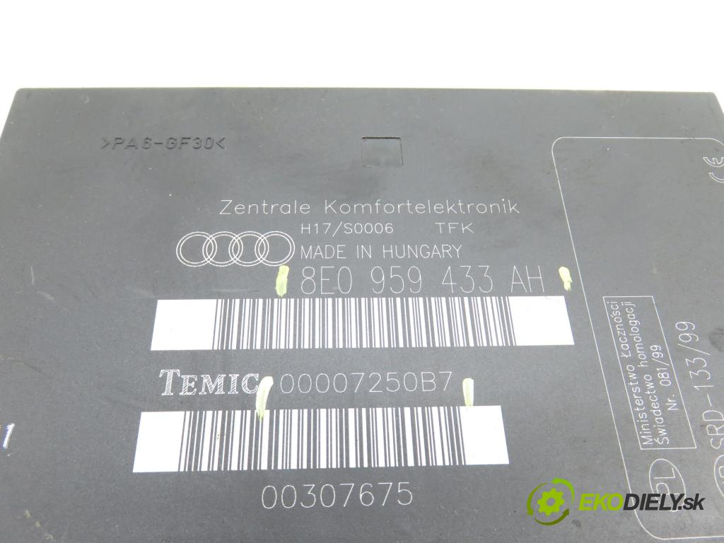 AUDI A4 Avant (8E5, B6) KOMBI 2002 96,00 1.9 TDI PD 130 - AVF 1896,00 MODUL komfortu 8E0959433AH ; 00007250B7