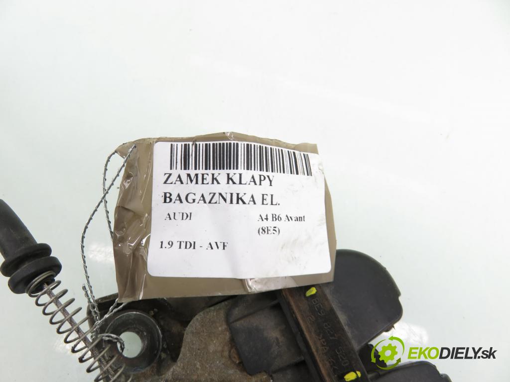 AUDI A4 Avant (8E5, B6) KOMBI 2002 96,00 1.9 TDI PD 130 - AVF 1896,00 zámok dveří kufr MAN: 8E9827520