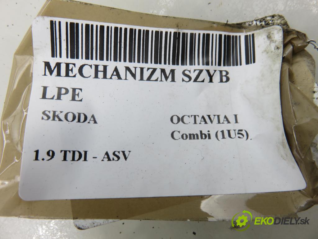 SKODA OCTAVIA I Combi (1U5) KOMBI 2001 81,00 1.9 TDI 110 - ASV 1896,00 Mechanizmus okien 104411301