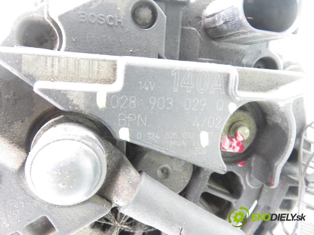 AUDI A4 Avant (8E5, B6) KOMBI 2002 96,00 1.9 TDI PD 130 - AVF 1896,00 Alternátor 028903029Q ; 0124525010 (Alternátor)
