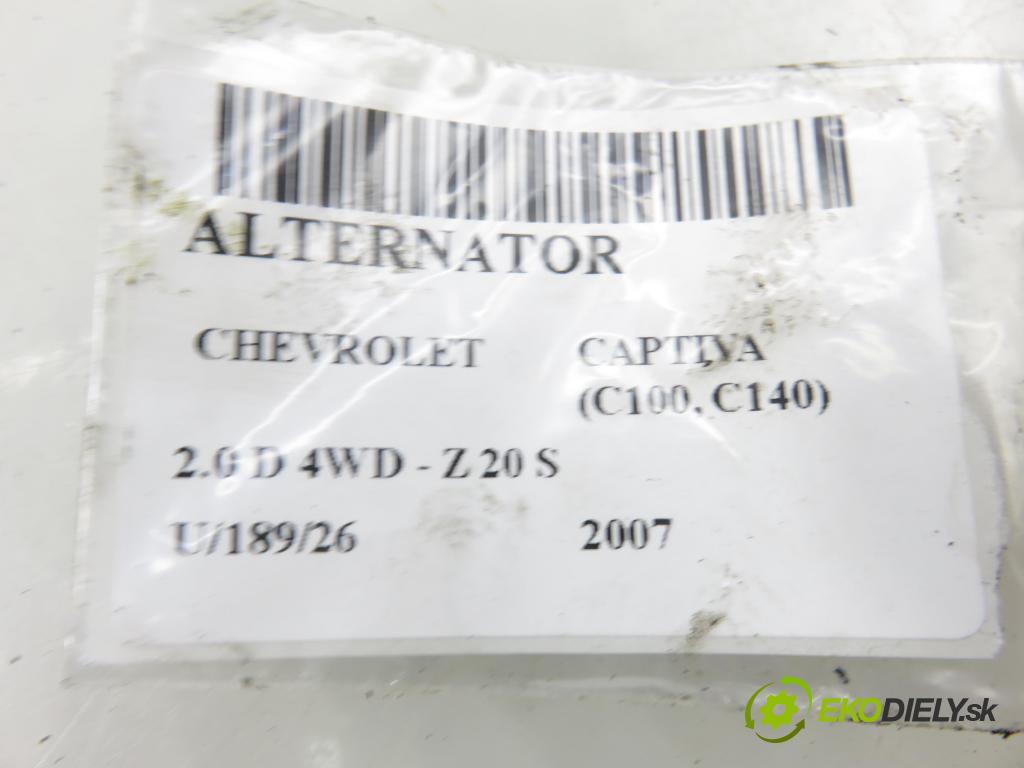 CHEVROLET CAPTIVA (C100, C140) SUV 2007 110,00 2.0 D 4WD 1991,00 Alternátor  (Alternátor)