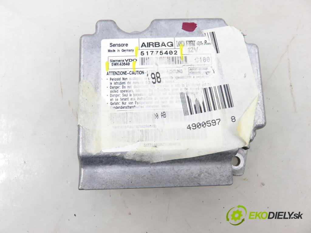 FIAT BRAVO II (198_) HB 2007 66,00 1.4 - 192 B2.000 1368,00 MODUL air BAG 51775402 ; 5WK43640