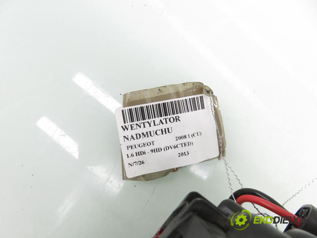 PEUGEOT 2008 I (CU_) KOMBI 2013 84,00 1.6 HDi - 9HD (DV6CTED) 1560,00 ventilátor větráku NN108411U