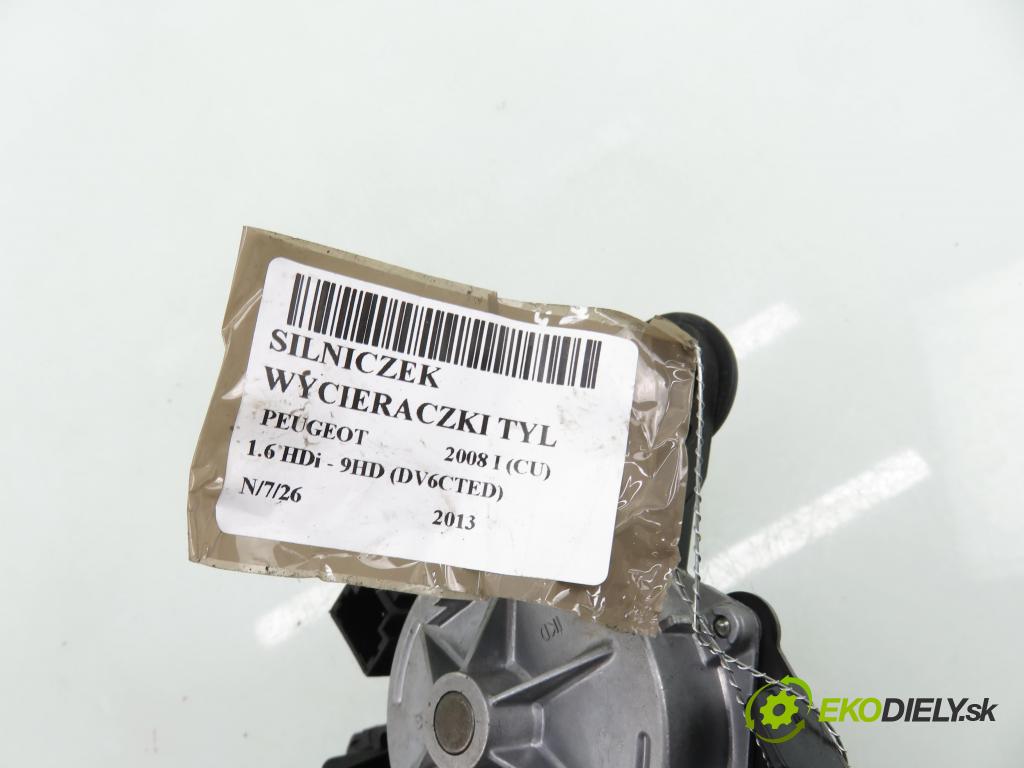PEUGEOT 2008 I (CU_) KOMBI 2013 84,00 1.6 HDi - 9HD (DV6CTED) 1560,00 motorek stěrače ZADNÍ: 9678423580 ; W000037600
