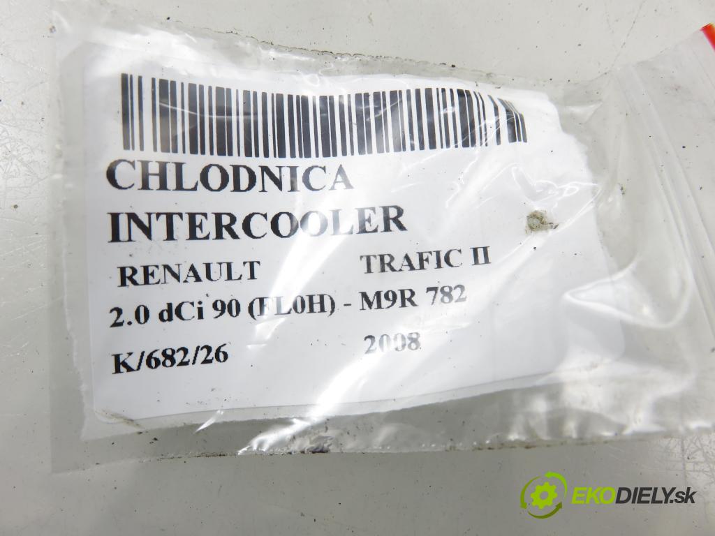 RENAULT TRAFIC II Skrzynia (FL) FURGON 2008 0,00 2.0 dCi 90 (FL0H) - M9R 782 1995,00 chladič intercooler 8200411160C