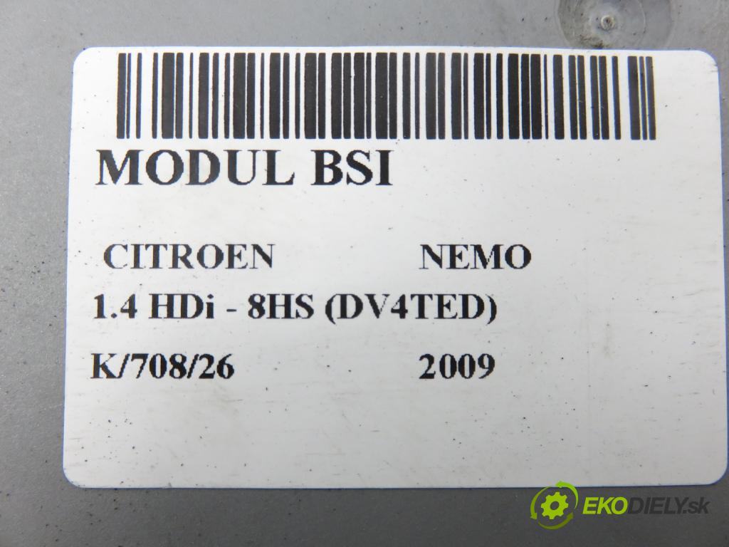 CITROEN NEMO Skrzynia (AA_) FURGON 2009 50,00 1.4 HDi - 8HS (DV4TED) 1398,00 MODUL BSI 01363579080