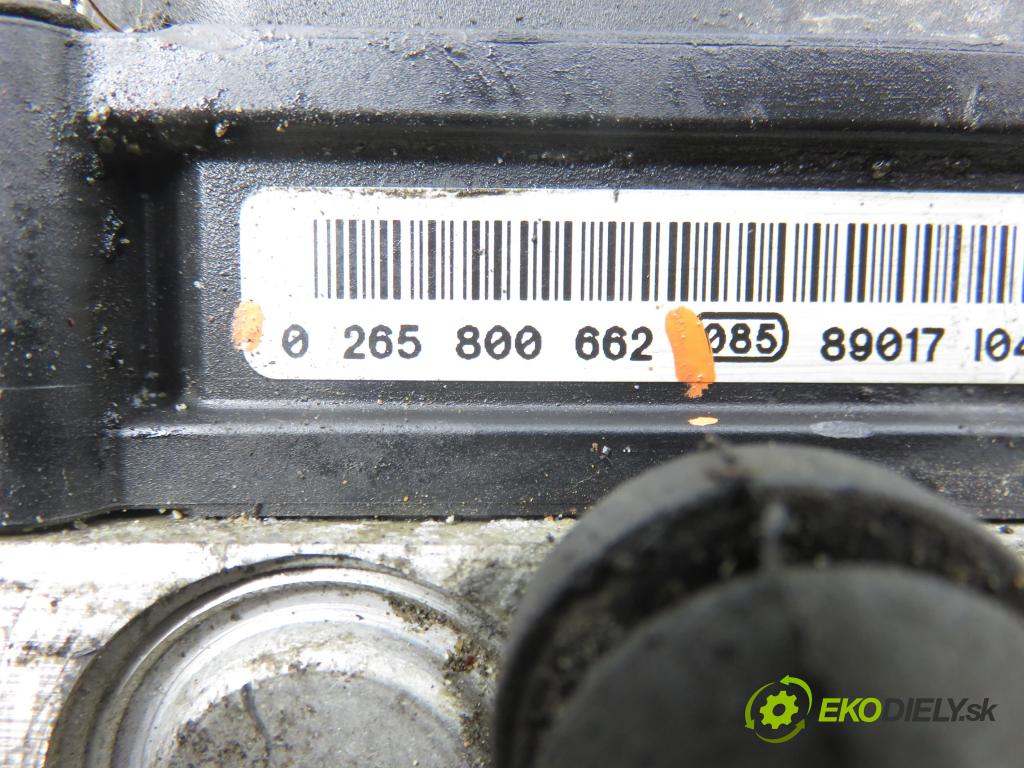 CITROEN NEMO Skrzynia (AA_) FURGON 2009 50,00 1.4 HDi - 8HS (DV4TED) 1398,00 Pumpa ABS 0265800662 ; 0265231997 ; 51801321 (Pumpa ABS)