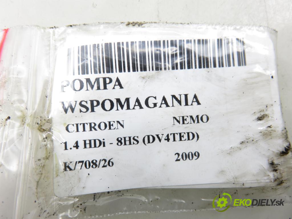 CITROEN NEMO Skrzynia (AA_) FURGON 2009 50,00 1.4 HDi - 8HS (DV4TED) 1398,00 Pumpa servočerpadlo 28140850AD ; 1401419280 (Servočerpadlo)