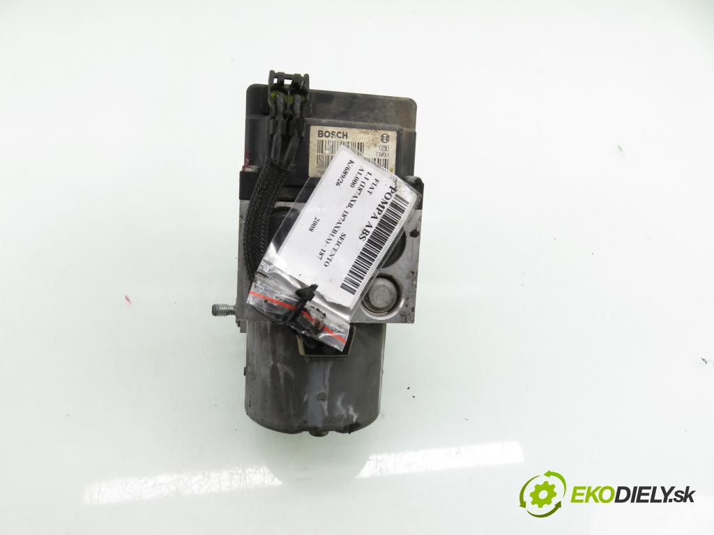 FIAT SEICENTO / 600 (187_) HB 2008 40,00 1.1 54 - 187 A1.000 1108,00 Pumpa ABS 0273004426 ; 46556475 ; 0265216710 (Pumpa ABS)