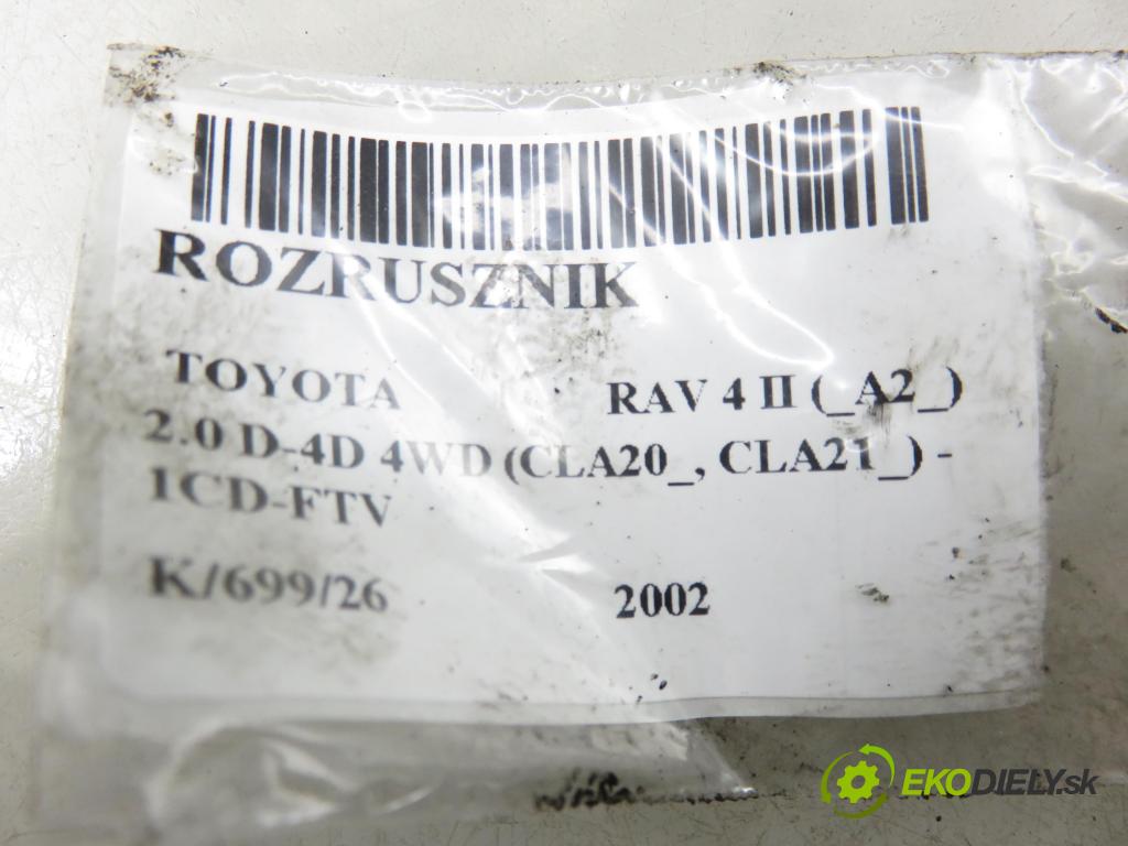 TOYOTA RAV 4 II (_A2_) SUV 2002 85,00 2.0 D-4D 4WD 116 - 1CD-FTV 1995,00 startér  (Startér)