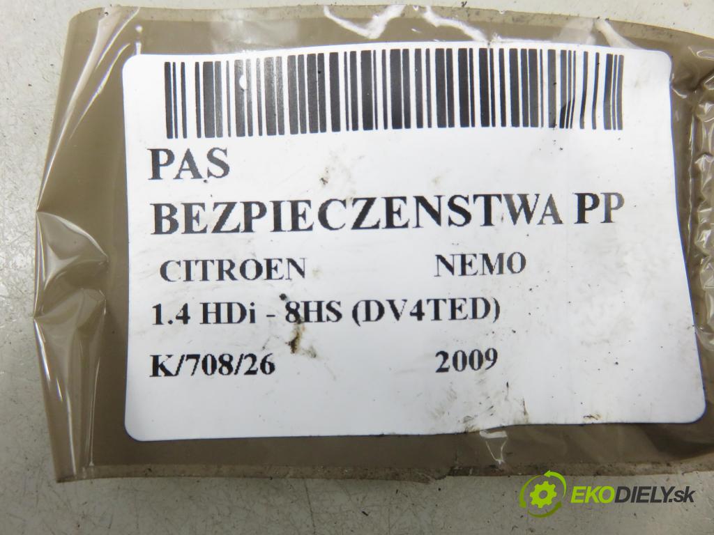 CITROEN NEMO Skrzynia (AA_) FURGON 2009 50,00 1.4 HDi - 8HS (DV4TED) 1398,00 Držiak bezpečnostný PP 7354391580E